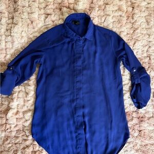 Mossimo Supply Co. Blue Button Down Shirt